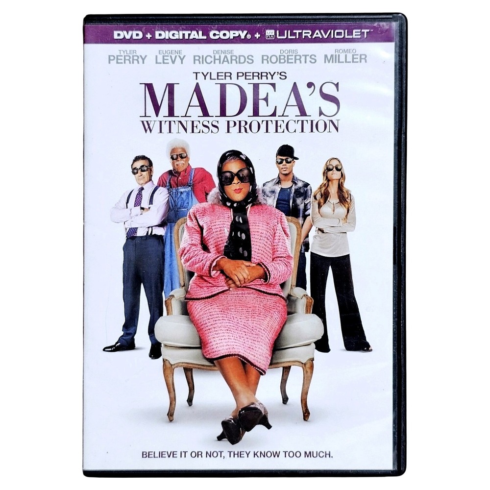 Tyler Perry Madea Witness Protection DVD Lionsgate Eugene Levy Comedy Film EUC